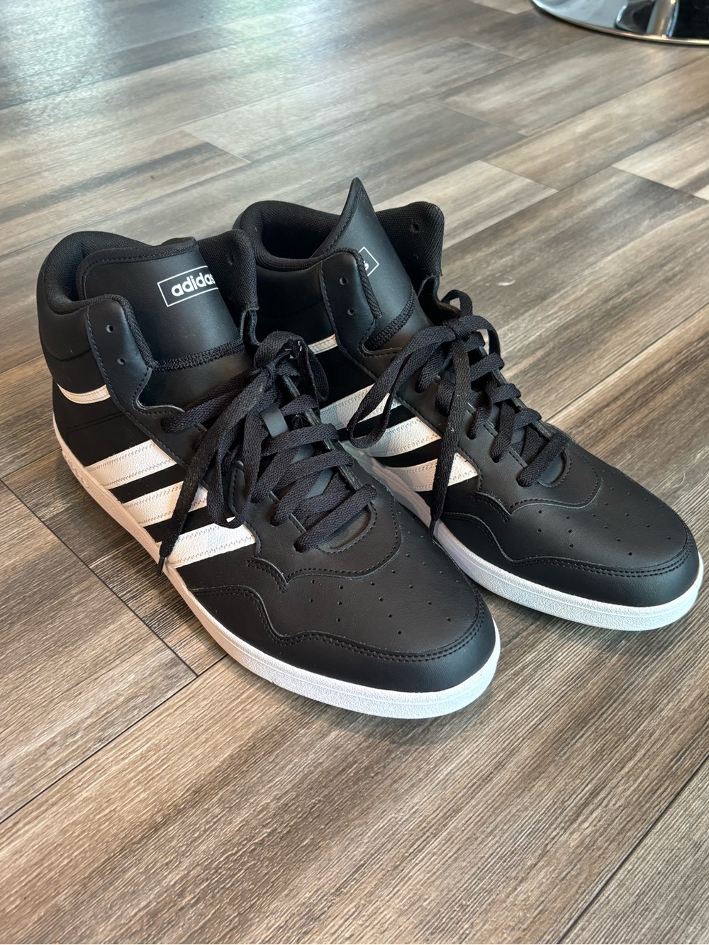 adidas Hoops 4.0 High Top Mens Gray Sneakers Casual Shoes 13